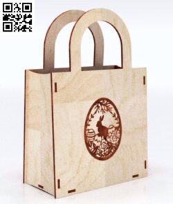 Easter bag E0016156 file cdr and dxf free vector download for Laser cut