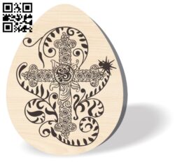 Easter decoration E0016230 file cdr and dxf free vector download for laser engraving machine