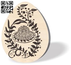 Easter decoration E0016270 file cdr and dxf free vector download for laser engraving machine
