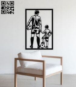 Father and son E0016256 file cdr and dxf free vector download for laser cut plasma