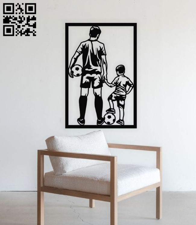Father and son E0016256 file cdr and dxf free vector download for laser cut plasma