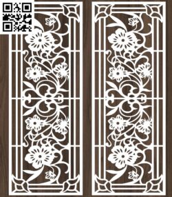 Fence Panels Pattern G0000166 file cdr and dxf free vector download for CNC cut
