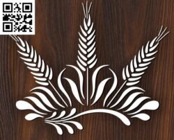 Floral Design G0000048 file cdr and dxf free vector download for Laser cut cnc