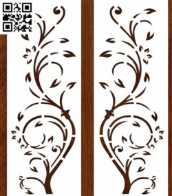 Floral Vector Art G0000146 file cdr and dxf free vector download for CNC cut