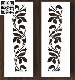 Flower Border Vector Art G0000004 file cdr and dxf free vector download for Laser cut