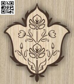 Flower                                                                        G0000059 file cdr and dxf free vector download for Laser cut cnc 