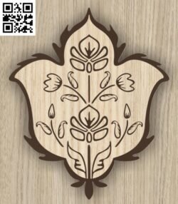 Flower                                                                        G0000059 file cdr and dxf free vector download for Laser cut cnc 