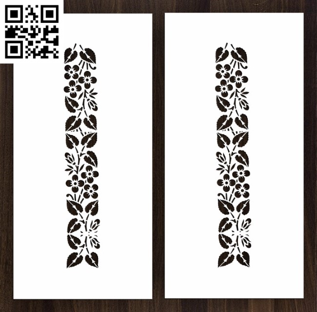 Flower border vector