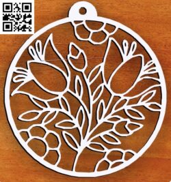 Flowers G0000016 file cdr and dxf free vector download for laser cut plasma 
