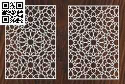 Granada geometric pattern G0000028 file cdr and dxf free vector download for laser cut plasma 