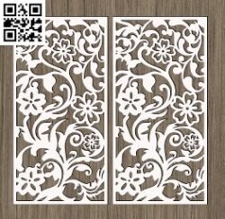 Grille Pattern E0016165  file cdr and dxf free vector download for Laser cut plasma