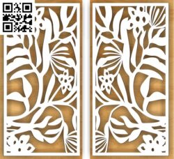 Grills Vector Floral G0000133 file cdr and dxf free vector download for CNC cut