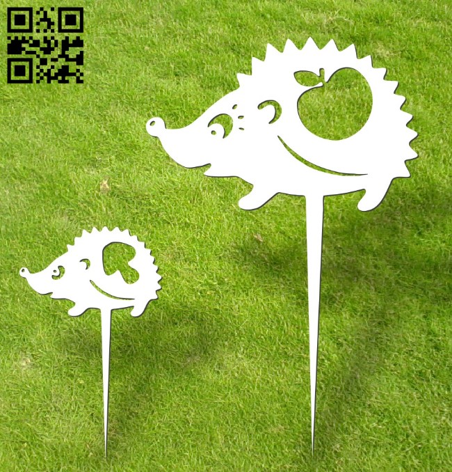 Hedgehog garden yard E0016324 file cdr and dxf free vector download for laser cut plasma