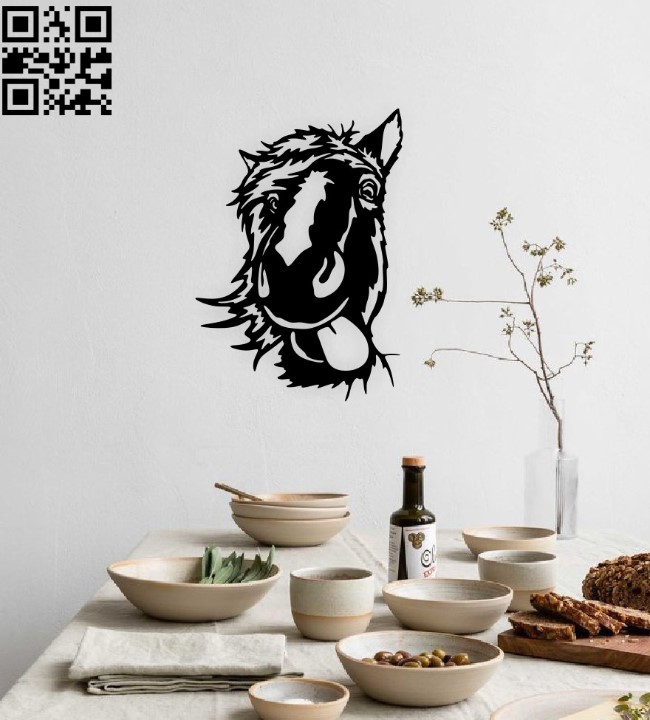 Horse head wall decor