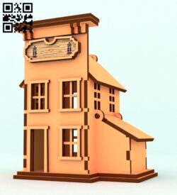 House E0016243 file cdr and dxf free vector download for laser cut