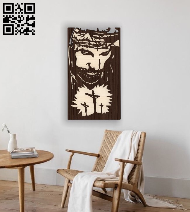Jesus wall decor E0016364 file cdr and dxf free vector download for laser cut plasma