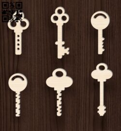 Key E0016342 file cdr and dxf free vector download for laser cut plasma