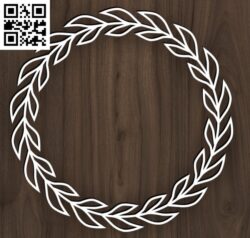Laurels and Wreaths Design G0000025 file cdr and dxf free vector download for laser cut plasma 