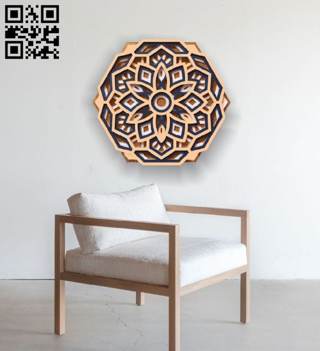 Layered mandala E0016292 file cdr and dxf free vector download for laser cut