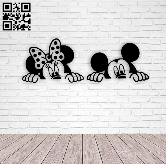 Minnie and Mickey wall decor