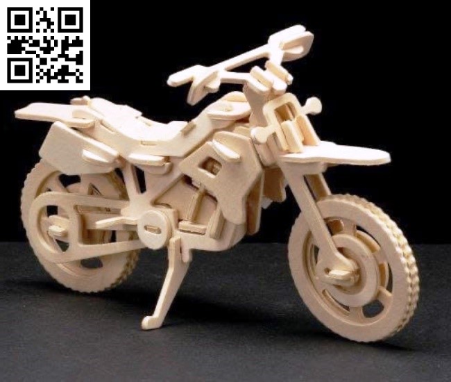 Motorcycle E0016188 free vector download for laser cut