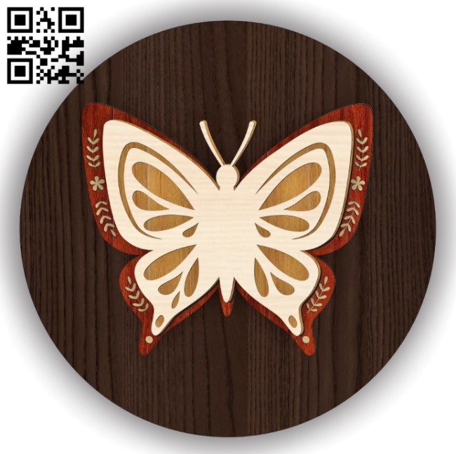 Multilayer butterfly E0016333 file cdr and dxf free vector download for laser cut plasma 5 Multilayer butterfly E0016333 file cdr and dxf free vector download for laser cut plasma