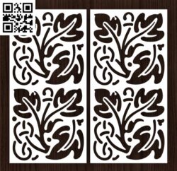 Ornamental Panel E0016151 file cdr and dxf free vector download for Laser cut cnc