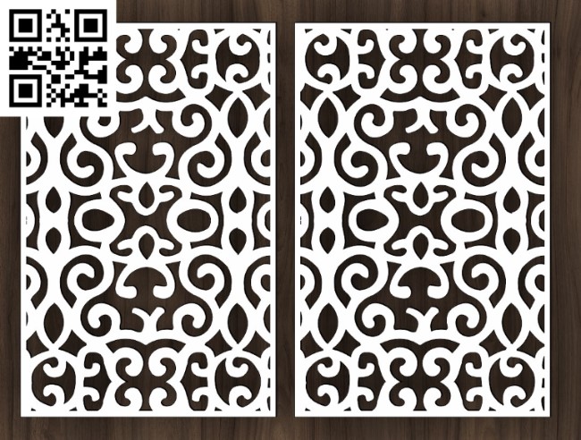 Ornamental Panel 4 E0016152 file cdr and dxf free vector download for Laser cut