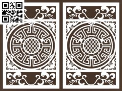 Ornamental Round Floral Pattern G0000143 file cdr and dxf free vector download for CNC cut