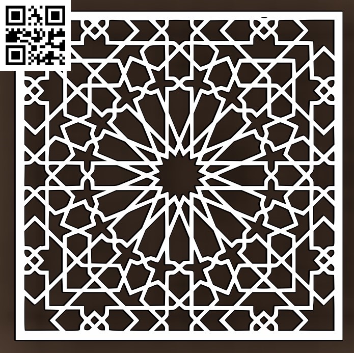 PatternG0000104 file cdr and dxf free vector download for CNC cut 5 Pattern