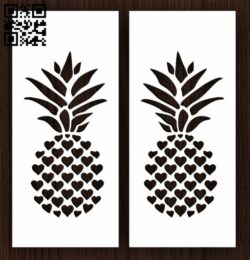 Pineapple pattern door