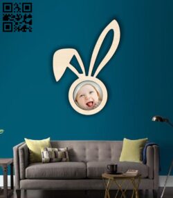 Rabbit photo frame