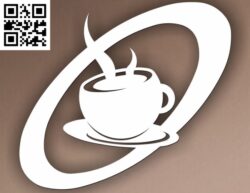 Retro Coffee Cup G0000061 file cdr and dxf free vector download for Laser cut CNC
