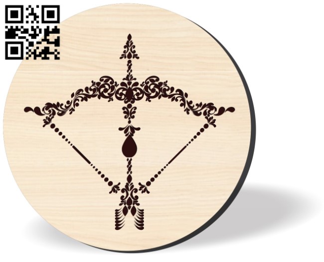 Sagittarius zodiac E0016279 file cdr and dxf free vector download for laser engraving machine