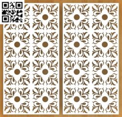 Seamless pattern mosaic ornamental vector G0000156 file cdr and dxf free vector download for CNC cut