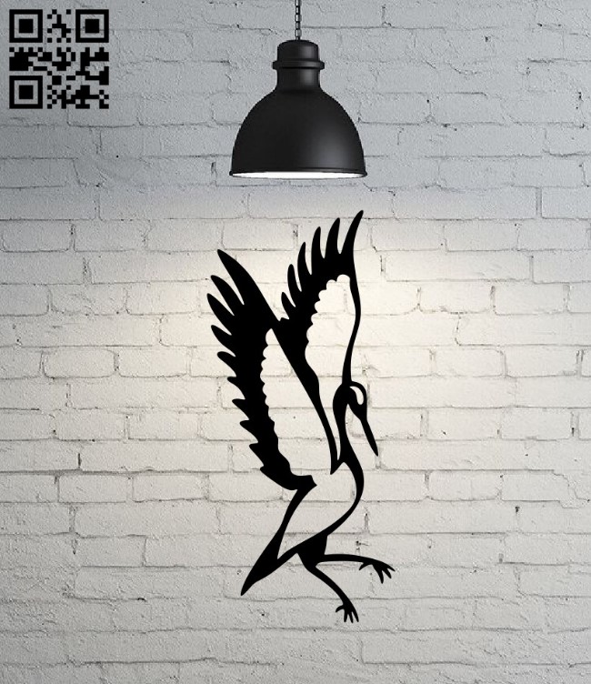 Stork E0016147 file cdr and dxf free vector download for Laser cut Plasma