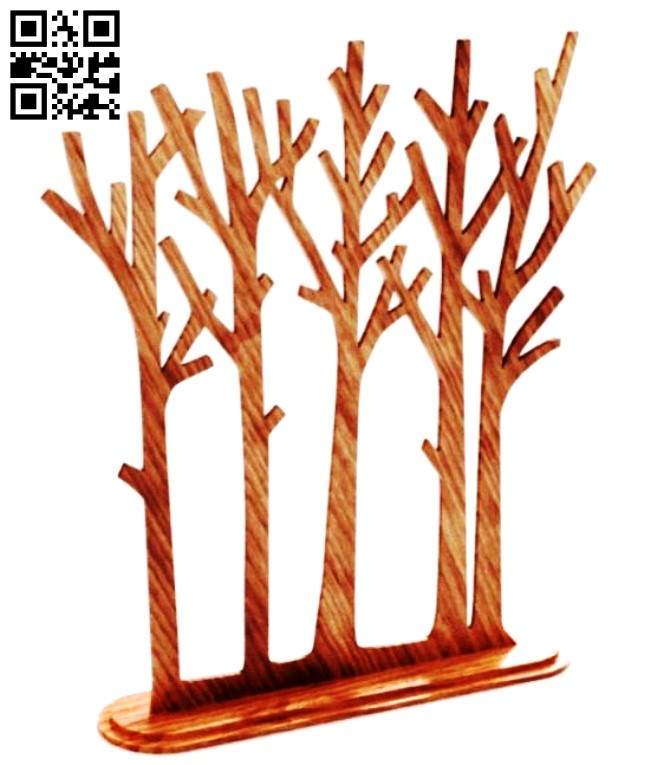 Tree for jewelry E0016217 file cdr and dxf free vector download for laser cut