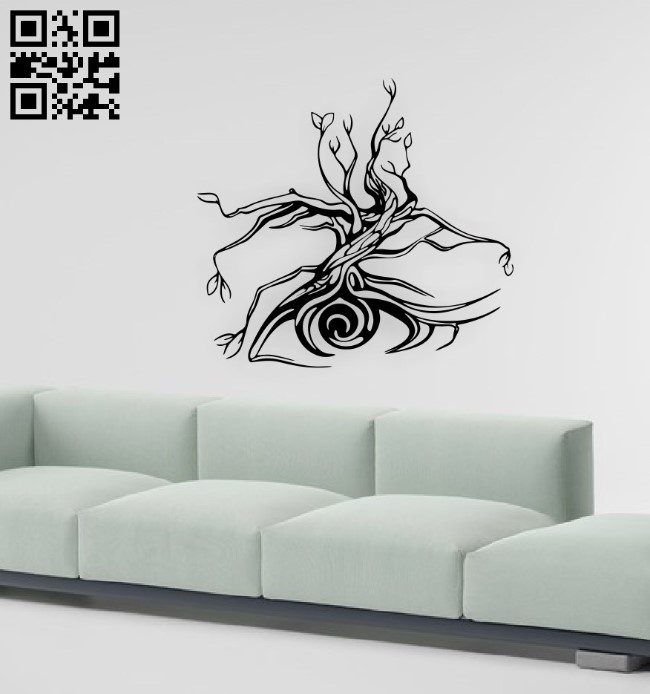 Tree life E0016144 file cdr and dxf free vector download for Laser cut Plasma