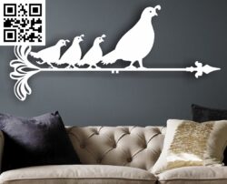 Weathervane G0000100 file cdr and dxf free vector download for CNC cut