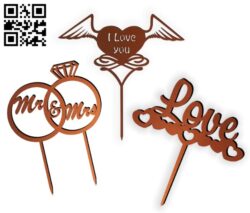 Weedding toppers