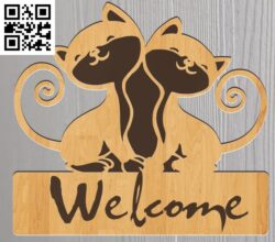 Welcome G0000125 cdr and dxf files free vector download for CNC cutting
