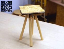 Wooden stool