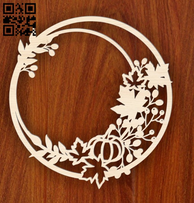 Wreath E0016368 file cdr and dxf free vector download for laser cut plasma