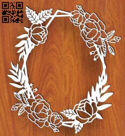 Wreath E0016369 file cdr and dxf free vector download for laser cut plasma