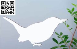 Wren Silhouette G0000091 file cdr and dxf free vector download for CNC cut