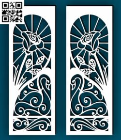 Art file Door G0000264 file cdr and dxf free vector download for CNC cut