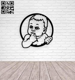 Baby E0016597 file pdf free vector download for laser cut plasma