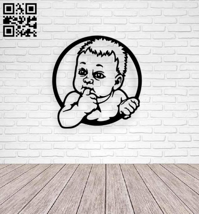 Baby E0016597 file pd free vector download for laser cut plasma