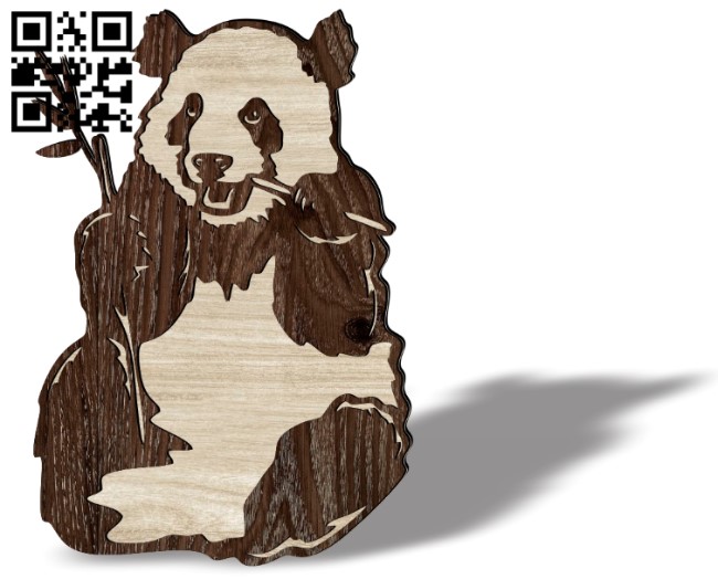 Bear panda CU003005 file cdr and dxf free vector download for Laser cut cnc