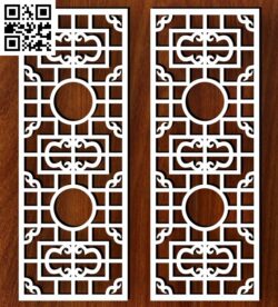 Chinese style cartoon flat waist line pattern G0000271 file cdr and dxf free vector download for CNC cut
